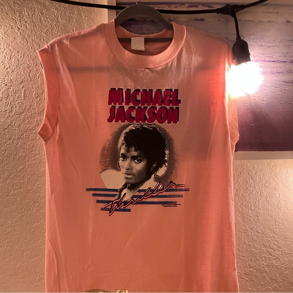 Rare Authentic Vintage Original 1984
Michael Jackson Thriller Tour Tank by Ched.